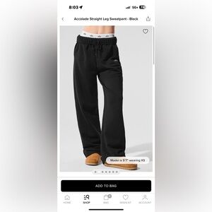 Alo Yoga Accolade Straight Leg Sweatpant